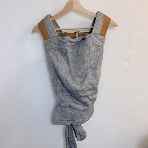 Sakura Bloom Scout gray linen